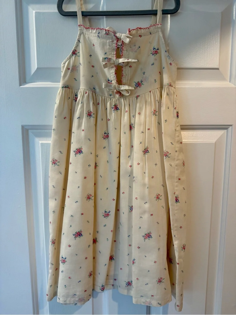 Emile et Ida - Long Floral Knotted Dress - Size 6